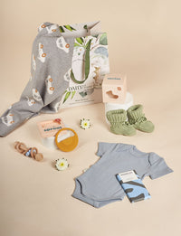 Giggle & Sprout Sage Green Booties