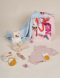 Giggle & Sprout Cream Speckled Booties