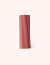 Lagom Wide Pillar Candle - Pink