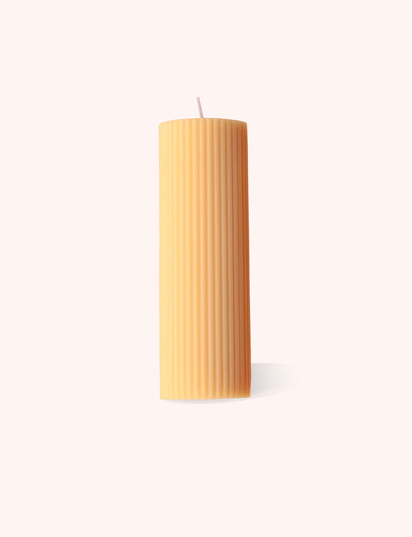 Ode Column Pillar Candle - Caramel