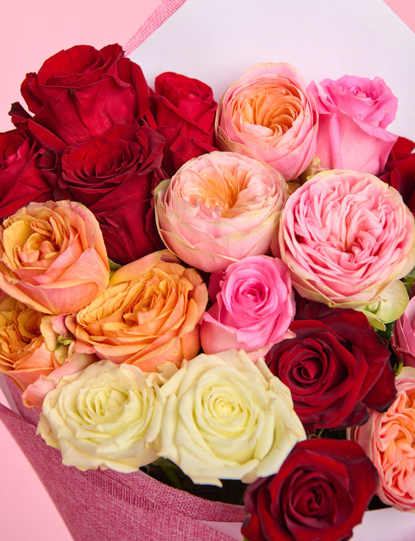 Two Dozen Mixed Roses