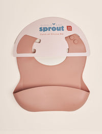 Giggle & Sprout Orange Silicone Bib