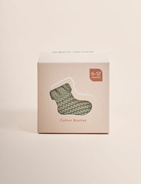 Giggle & Sprout Sage Green Booties
