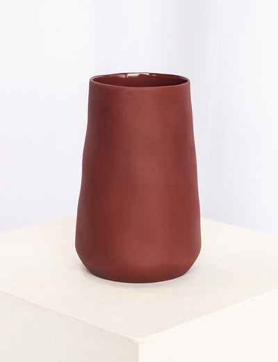 Small Tulip Vase - Burgundy