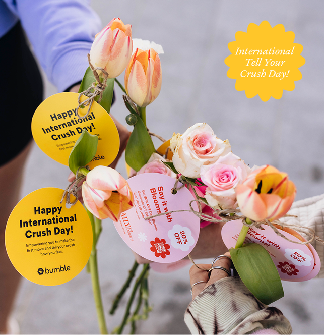 International Tell Your Crush Day | Daily Blooms x Bumble