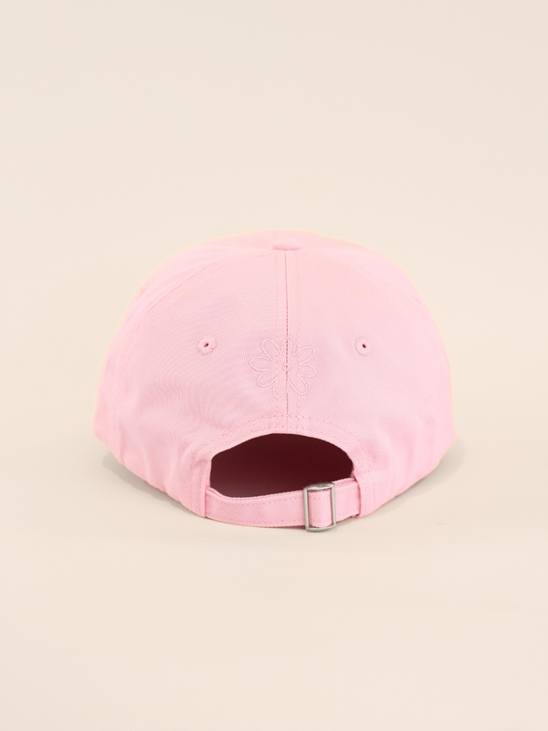 Blooming Pink Embroidered Cap