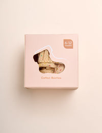 Giggle & Sprout Cream Speckled Booties