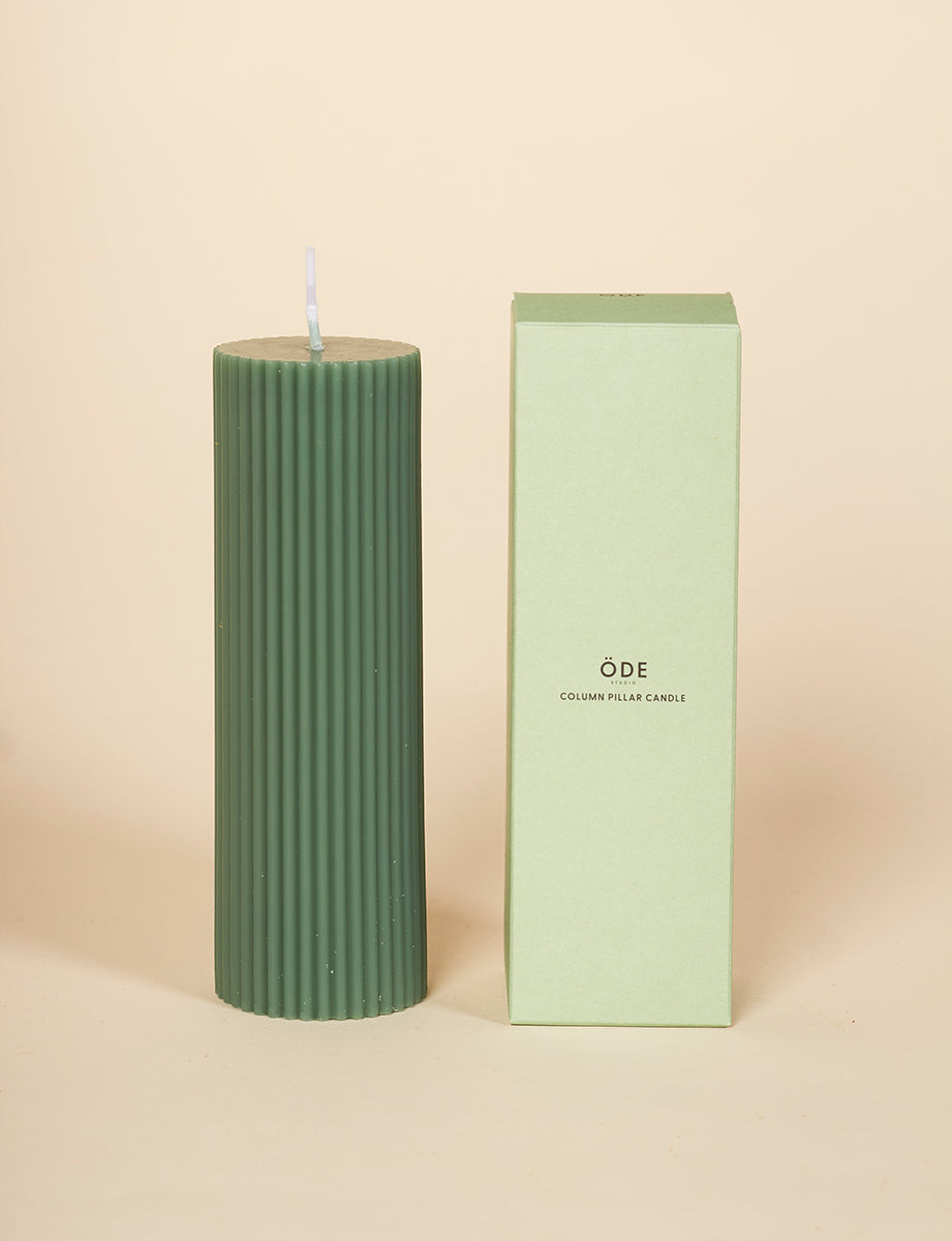 Ode Column Pillar Candle - Sage