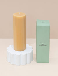 Ode Column Pillar Candle - Caramel