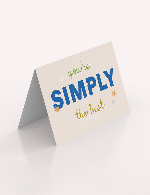 You're Simply The Best Card