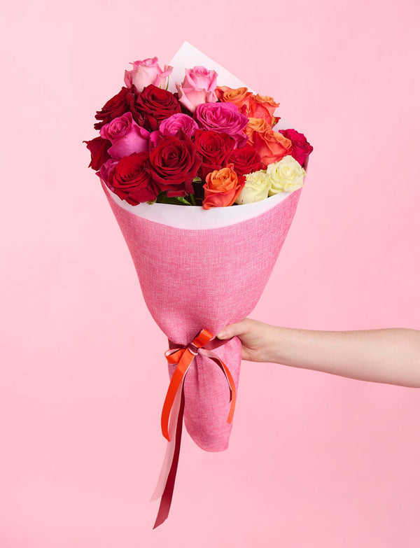 Two Dozen Mixed Roses