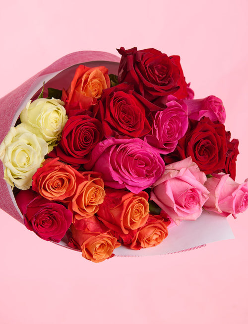 Two Dozen Mixed Roses