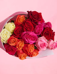 Two Dozen Mixed Roses