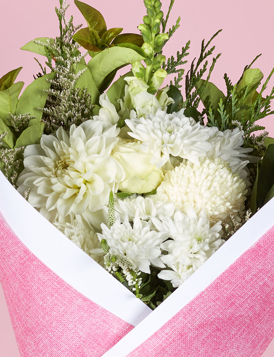 Valentine's Medium White Bouquet