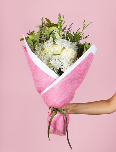 Valentine's Medium White Bouquet