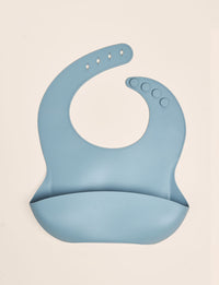 Giggle & Sprout Blue Silicone Bib