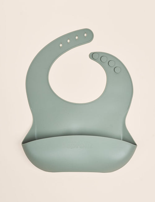 Giggle & Sprout Green Silicone Bib