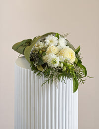 Small White + a vase!