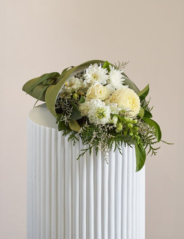 Small White + a vase!