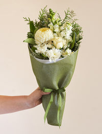 Small White + a vase!
